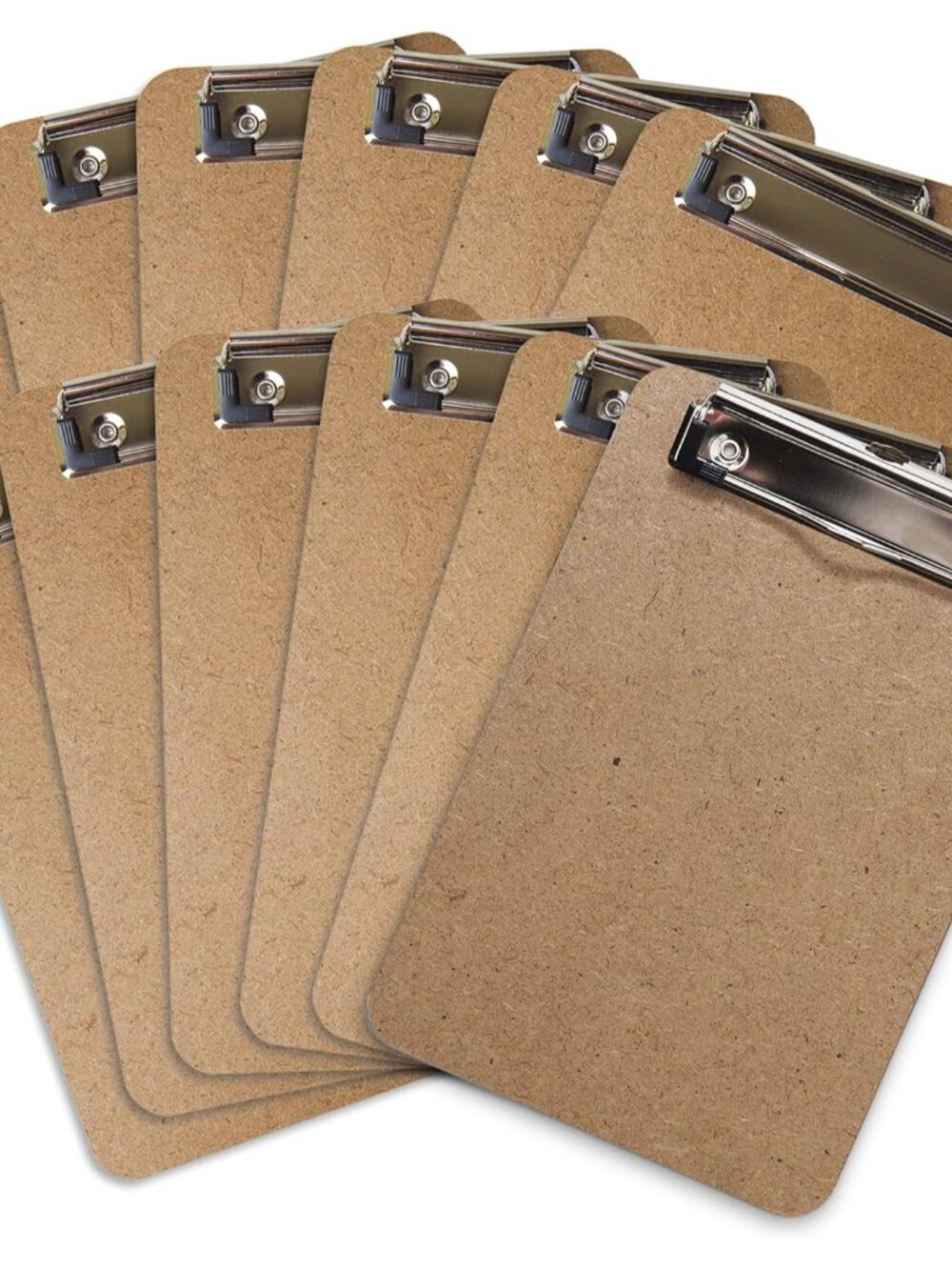 Mini Clipboard 6" x 9" Set of 12 Memo Clipboard | Small Clipboards 6x9 with Low